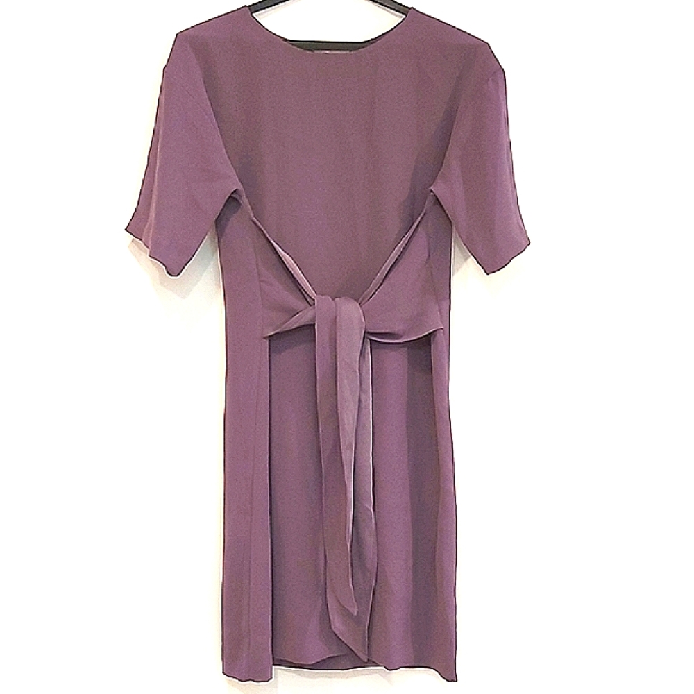 *SOLD* H&M Lavender Tie-waist Midi Dress Size 6